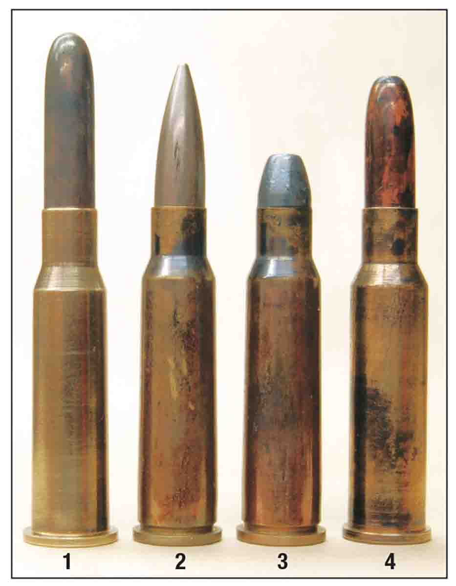 Rounds incude: (1) 8x50Rmm (Type 45) Siamese, (2) 8x52Rmm (Type 66) Siamese, (3) 8x52Rmm (Type 66) Short Range and (4) 8mm Japanese Murata.
